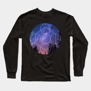 Galaxy Nature Mask Long Sleeve T-Shirt